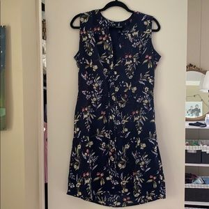 Floral cinch dress